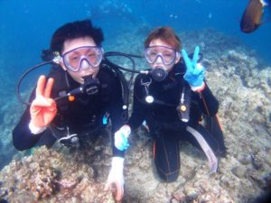 初ダイビング成功